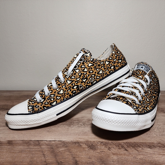 Converse Chuck Taylor All Star OX Low Leopard Gold Mens Shoes Size 9.5 - Picture 4 of 12